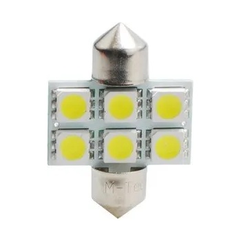 m-tech LED C5W 31mm 6xSMD5050 крушка (L027W)