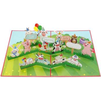 Image 1 of Kiriori Поздравителна картичка Pop-up "Фермата