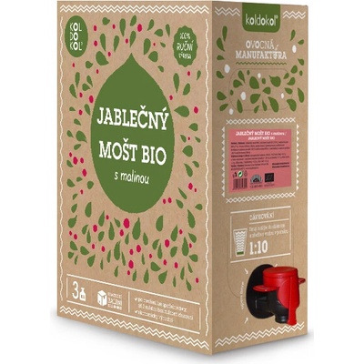 Koldokol BIO jablčný mušt s malinami 3 kg