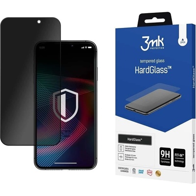 3mk Protection Скрийн протектор от закалено стъкло 3mk HardGlass Max Privacy за iPhone 14 Pro Max, 9H, с филтър за поверителност (KXG0059972)