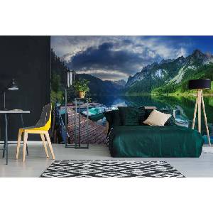 DIMEX ART Самозалепваща се флизелинова фототапета езеро госаузее 375 x 250 см