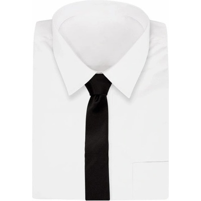 Angelo di Monti elegantná kravata čierna