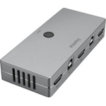 Hama KVM превключвател Hama Connect2Switch, 4-портов, USB, HDMI, Вкл. кабели (200135) - ggbox