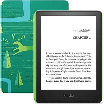 Amazon Електронен четец Amazon - Kindle Paperwhite Kids 2021, 6.8'', зелен (KINDLE-EBOOK-PW-2021-16)