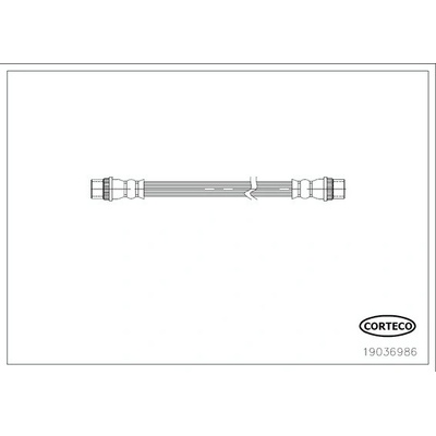 Brzdová hadica CORTECO 19036986