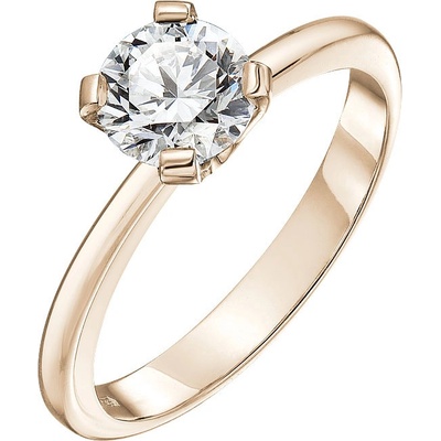 Tiami Prsten z růžového zlata s diamantem Luna RLUY23001
