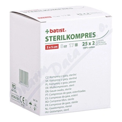 STERILKOMPRES 5 x 5 25 x 2 ks