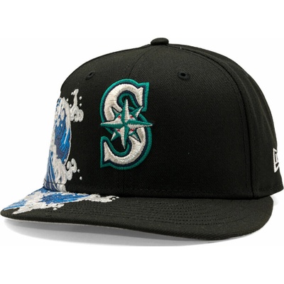New Era MLB "Tidal Wave" 59FIFTY Seattle Mariners Black