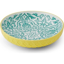 Mikasa Kameninová miska Coupe se žluto-modrým geometrickým vzorem 21 cm MKPBOWLS41