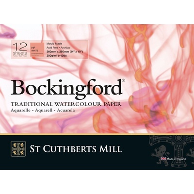 St Cuthberts Mill Bockingford H. P. Скицник 12 36 x 26 cm 300 g White (T45330001011D)