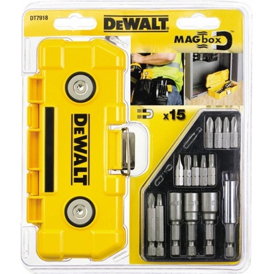 DeWALT Sada šroubovacích bitů v pouzdře Mag Box 15 ks DT7918