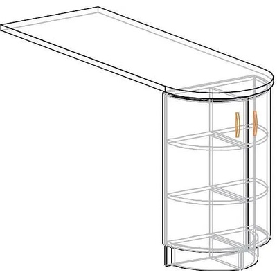 Долна бар стойка Paula НИЗ