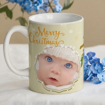 Art gift Чаша със снимка - Merry Christmas