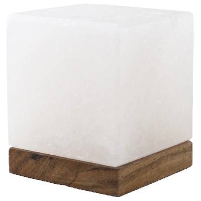 Лампа от хималайска сол Himalaya Salt Dreams - Куб, бял, 15W, E14 (240950)