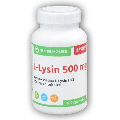 Nutri House Aminokyselina L-Lysin 100 kapsúl