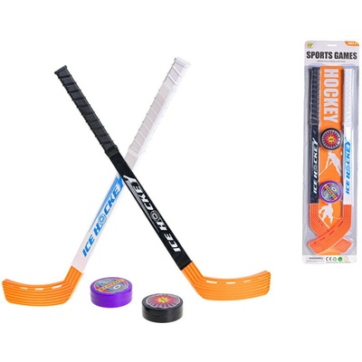 Hokejky 57 cm + 2 puky – Hledejceny.cz