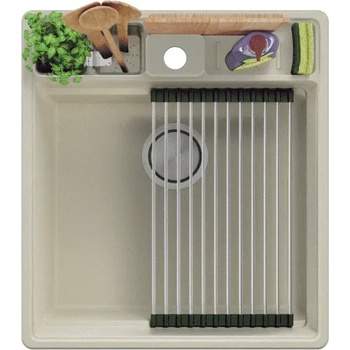 Твоят Стил Бежова кухненска гранитна мивка Ню Йорк 50 Multispace 480 x 530 мм