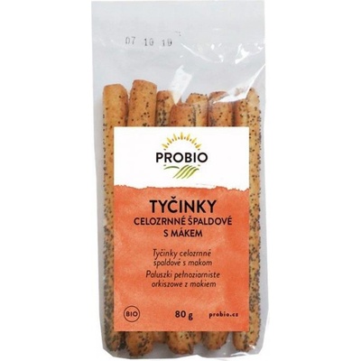 Probio tyčinky špaldové celozrnné s mákem 80 g