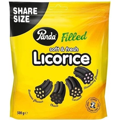Panda měkké lékořicové pendreky s náplní s různými příchutěmi 500 g