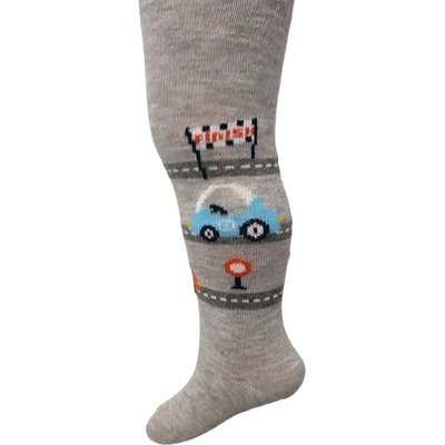 detské pančuchy chlapec sivé autá