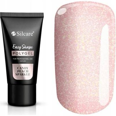 Silcare Acrylgel Polygel UV LED Easy Shape Candy Peach Sparkle 30 g