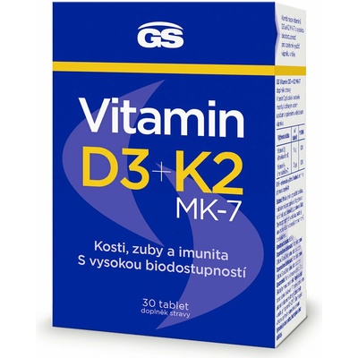 GS Vitamín D3 + K2 30 tabliet