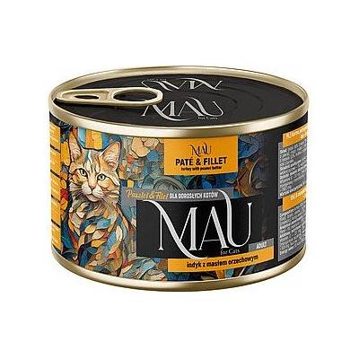 Mau Paté & Filet s morčacím mäsom a arašidovým maslom 185 g