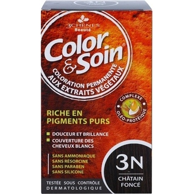 Color & Soin barva na vlasy 3N tmavě hnědá 135 ml