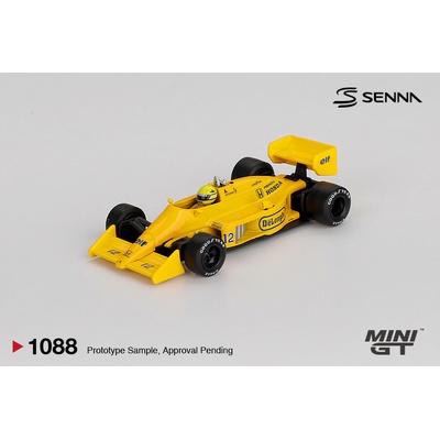 MINI GT Lotus 99T 12 Ayrton Senna 1987 Monaco Grand Prix Winner 1:64