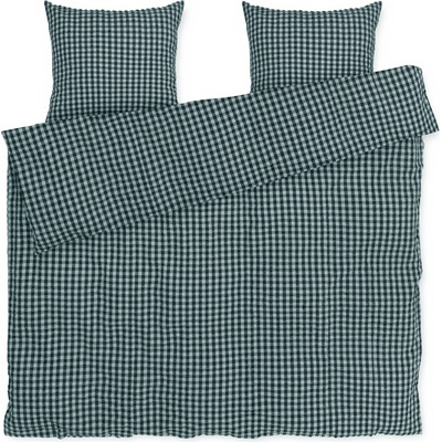Juna Спално бельо Bæk & Bølge с 2 калъфки за възглавници 60 x 63 cm 200 x 220 см зелено-синьо (637119)