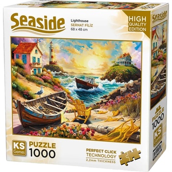 KS Games Пъзел KS Games от 1000 части - Фар (20805)