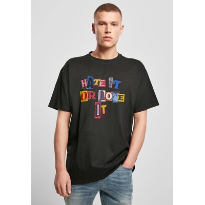 Mister Tee Мъжка тенсика в черен цвят Mister Tee Hate it or Love it OversizeUB-MT2869-00007 - Черен, размер XS