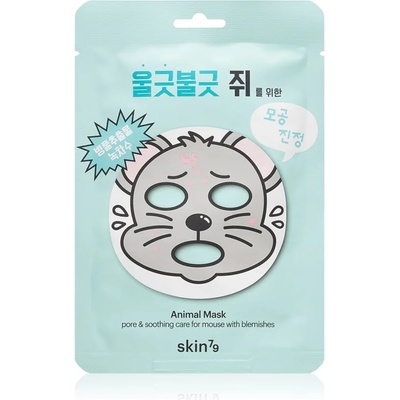 Skin79 Animal For Mouse With Blemishes платнена маска за проблемна кожа, акне 23 гр