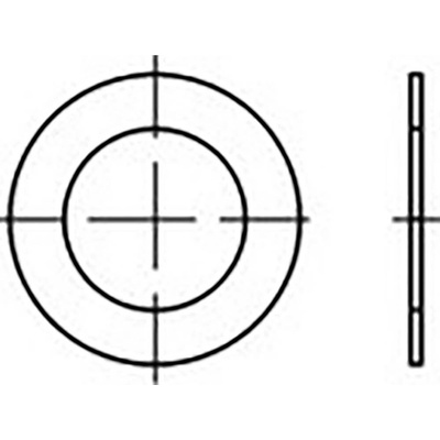 lícovaná podložka 56 mm 72 mm ocel 100 ks TOOLCRAFT TO-6864807