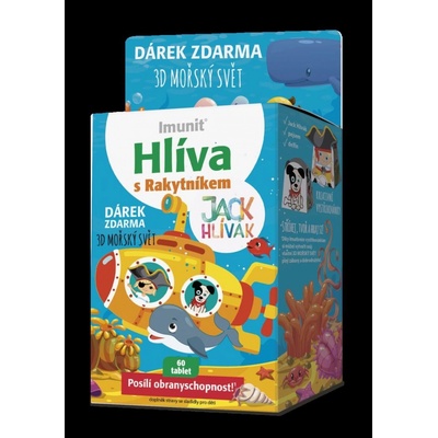 Simply You Imunit Hlíva s rakytníkem Jack Hlívák 60 tablet + 3D mořský svět