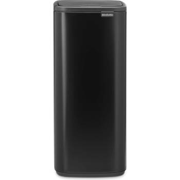Brabantia Кош за отпадъци с докосване BO 30 л, мат черен, стомана, Brabantia (BRAB238208)