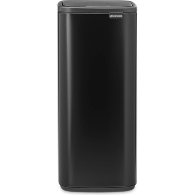 Brabantia Кош за отпадъци с докосване BO 30 л, мат черен, стомана, Brabantia (BRAB238208)