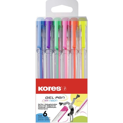 Kores K11 Pen Neon 1 mmsada 6 barev