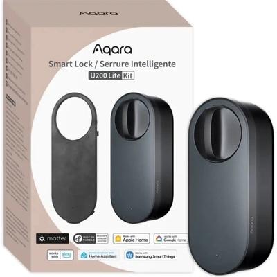 AQARA Smart Lock U200 Lite Kit (EL-D03D), Černý Smart Zámek AQARA-EL-D03D – Zboží Živě