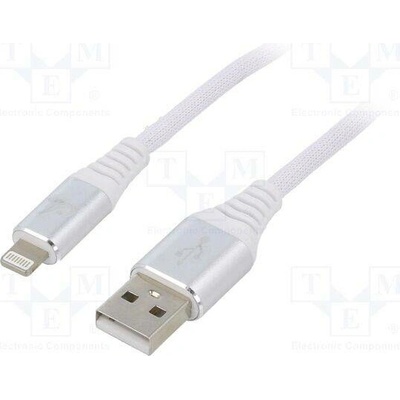 Gembird CC-USB2B-AMLM-1M-BW2 USB 2.0 zlacený 1m bílý