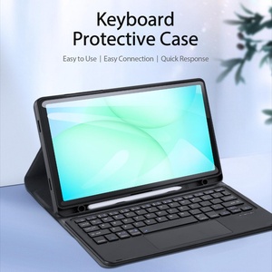 Samsung DUX DUCIS кожен калъф с Bluetooth клавиатура и тъчпад за Samsung Galaxy Tab A11+ / A9+