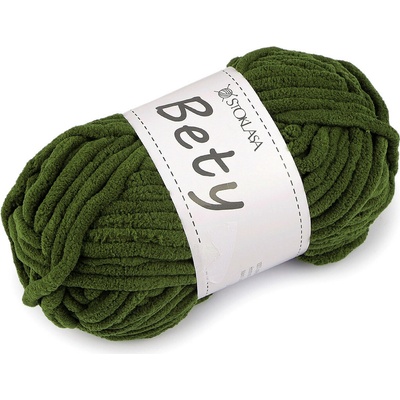 Pletací žinylková příze Bety 100 g Varianta: 7 zelená, Balení: 1 ks 60670/156967/282005