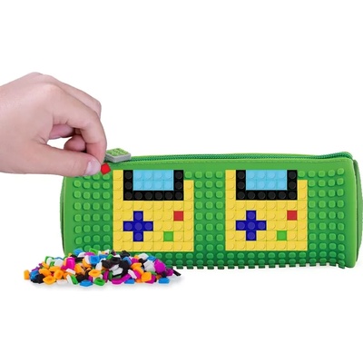 PIXIE CREW Несесер цилиндър Pixie Crew Pink зелен