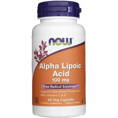 Now Foods Alpha Lipoic Acid 100 mg 60 rostlinných kapslí