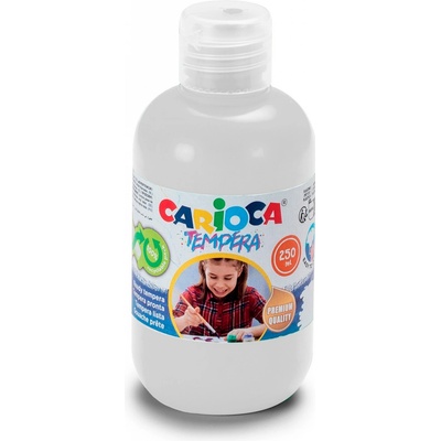 Carioca temperové barvy 250 ml bílá