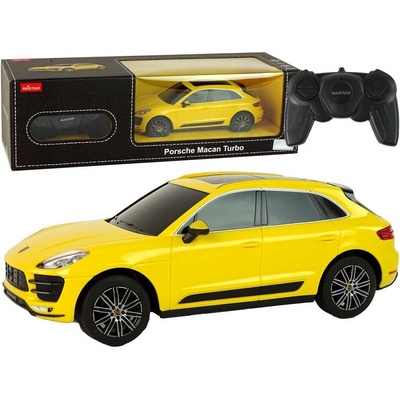 Leantoys R/C Porsche Macan Turbo Rastar žlutý 1:24
