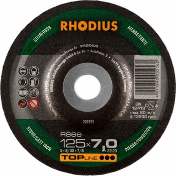 Rhodius Brúsny kotúč 125 x 7,0 x 22,23 mm 200393