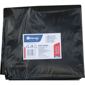 Merida pytle LDPE 50µm 240 L 10ks černé