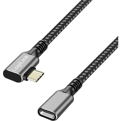 Logilink CUA0112 USB 3.2 Gen 2; USB C zásuvka,USB C úhlová zástrčka, 2m