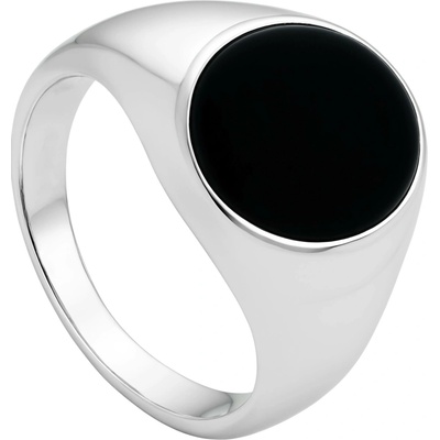 Olivie Pánský stříbrný prsten ONYX 9359